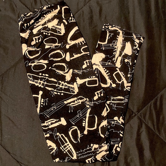 OS LuLaRoe Music Leggings - Picture 1 of 1